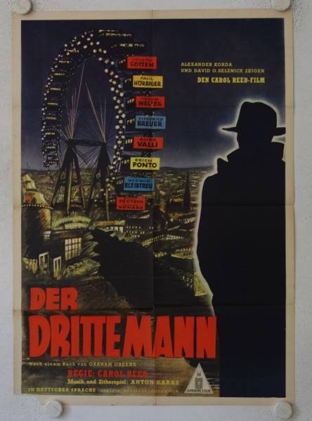 Der Dritte Mann originales deutsches Filmplakat